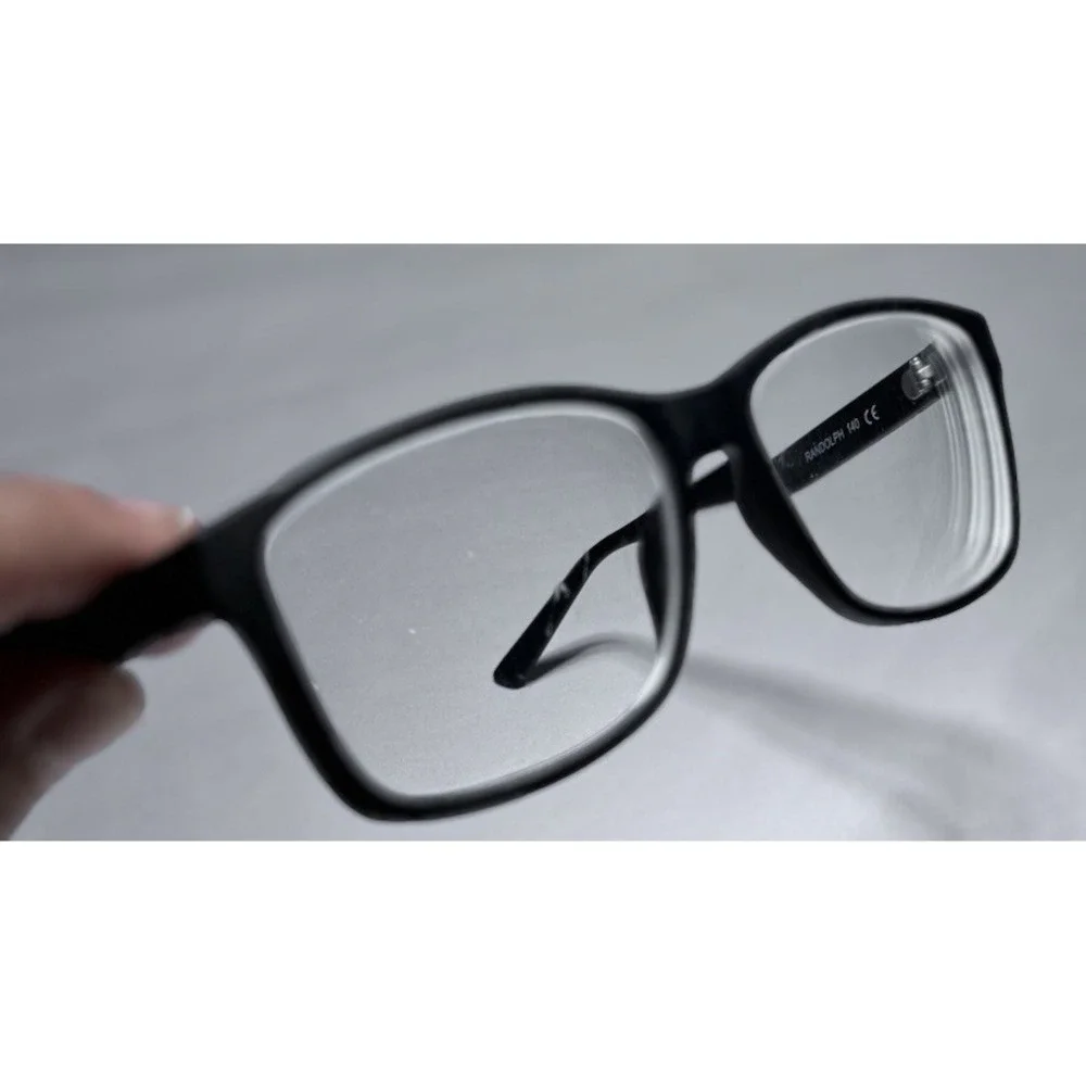 Randolph Neptune Eyeglasses Frame Women's Black Full Rim‎ Rectangular 55-16-140
